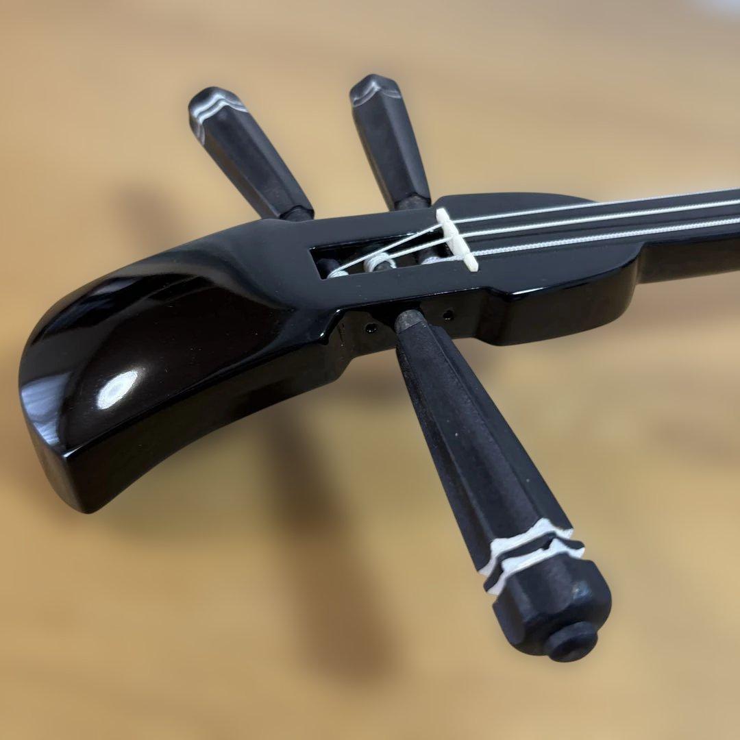 【状態良好】沖縄三線 三味線 人工皮張り　革　蛇　ヘビ　へび　初心者　本体のみ