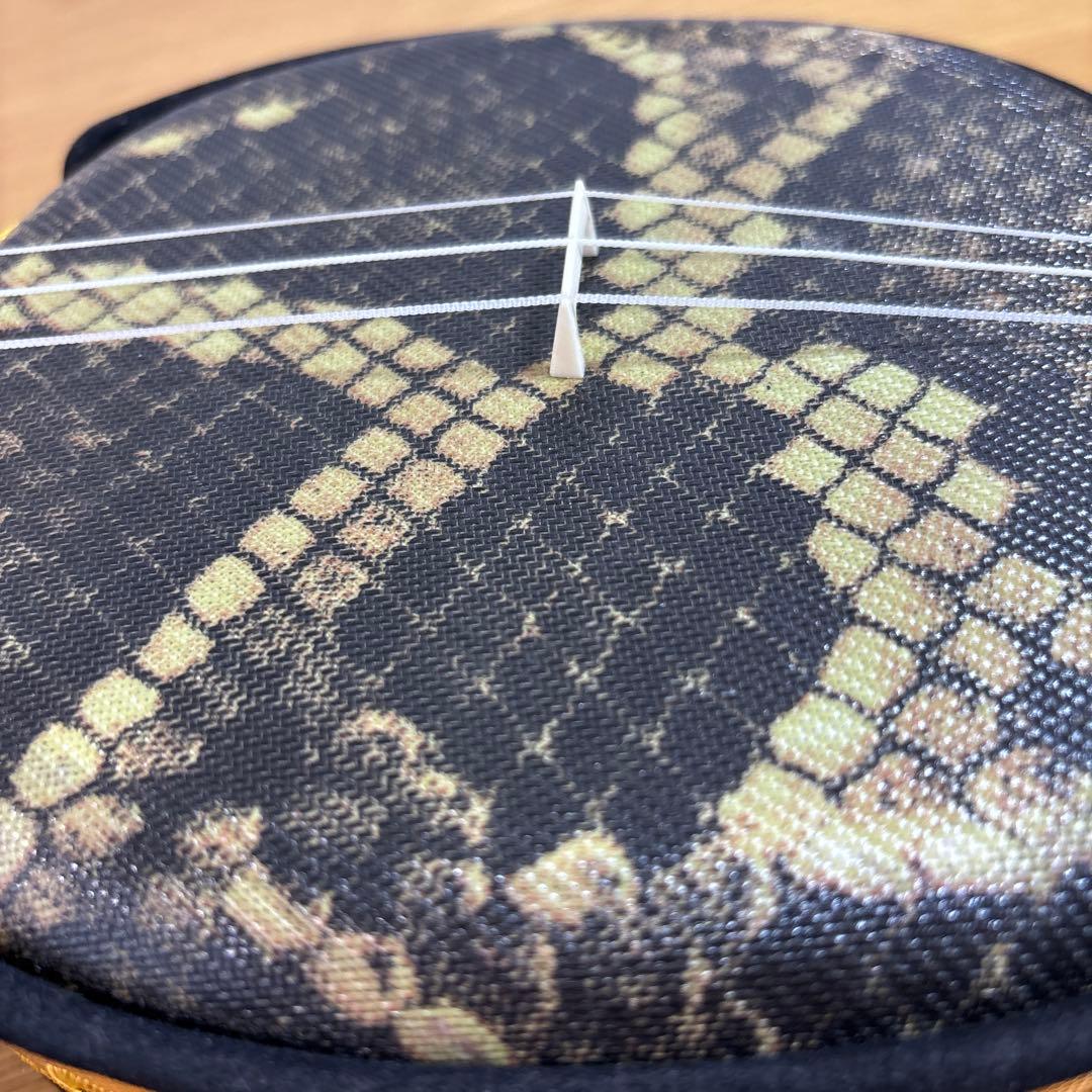 【状態良好】沖縄三線 三味線 人工皮張り　革　蛇　ヘビ　へび　初心者　本体のみ