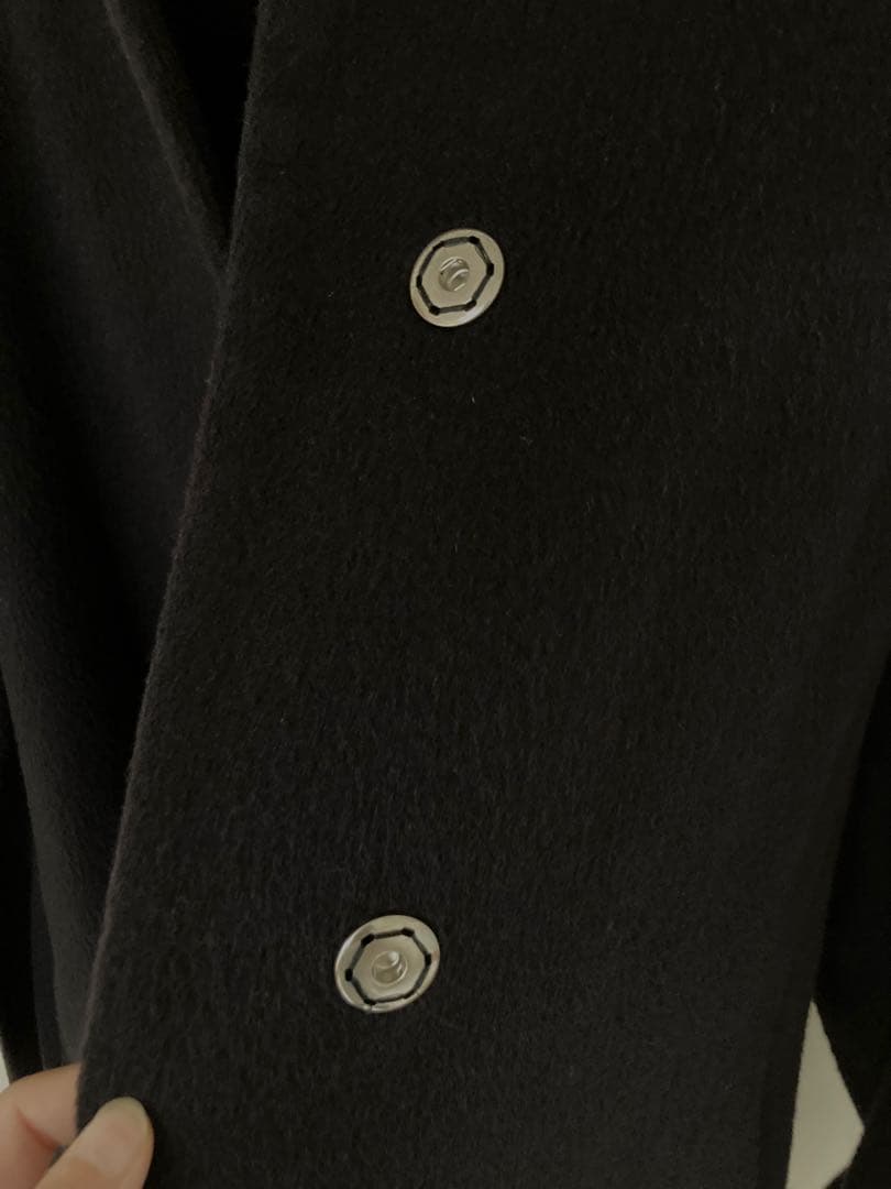 00100さま 専用marimekko コクーンシルエット　ウールコートネイビー