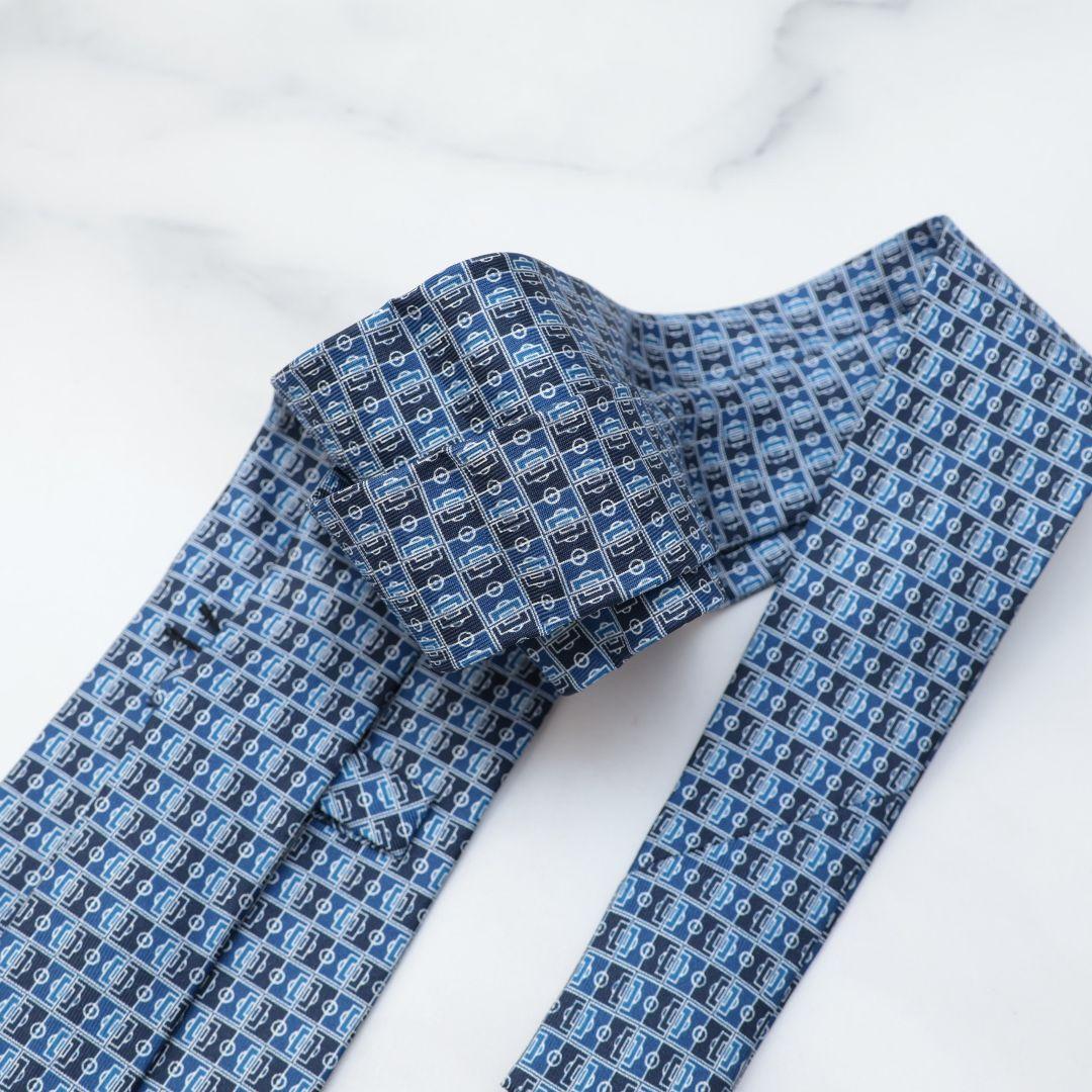 新品未使用　ダンヒル　日本代表　ネクタイ　ネイビー