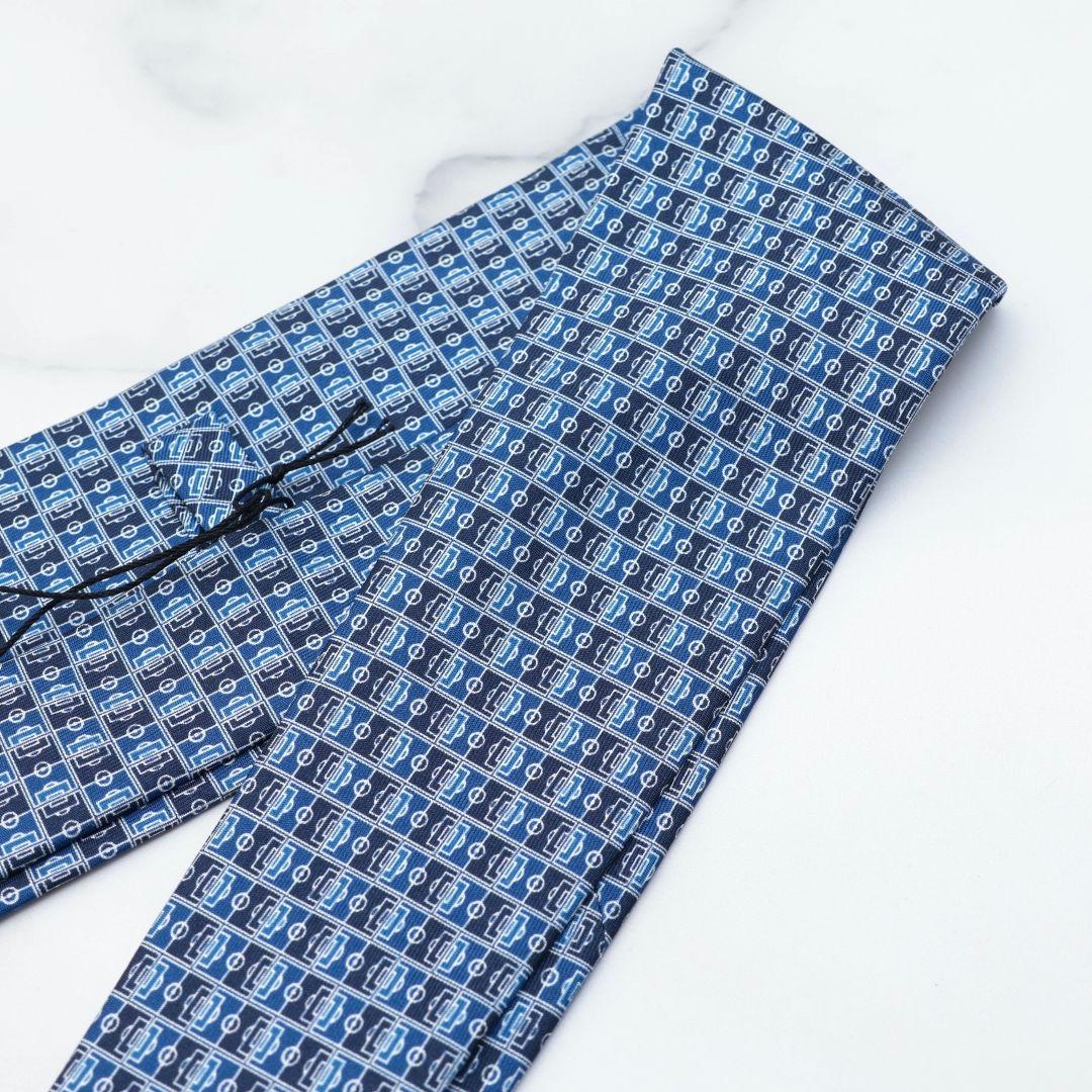 新品未使用　ダンヒル　日本代表　ネクタイ　ネイビー