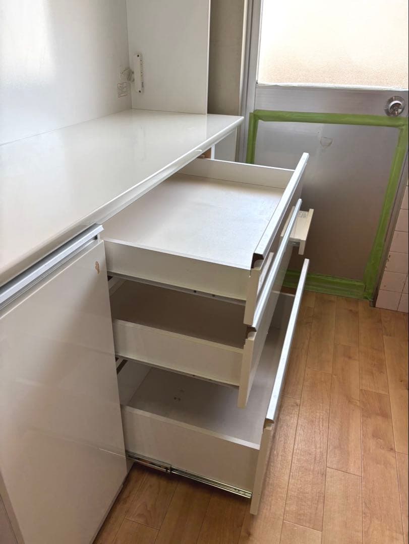 ★ニトリ　カップボード　食器棚　幅150 白