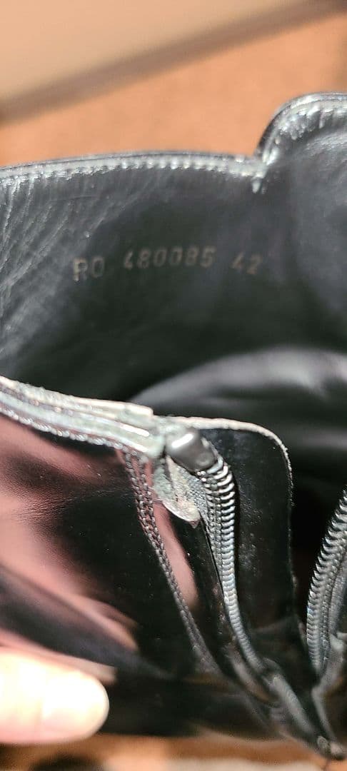 SAINT LAURENT エディ期 Wyatt サイドジップブーツ 黒 42