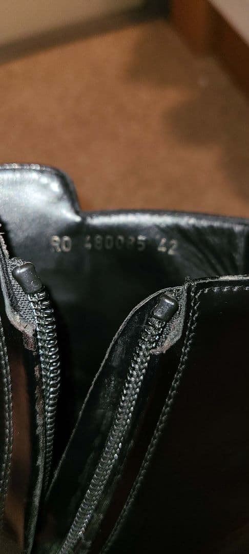 SAINT LAURENT エディ期 Wyatt サイドジップブーツ 黒 42