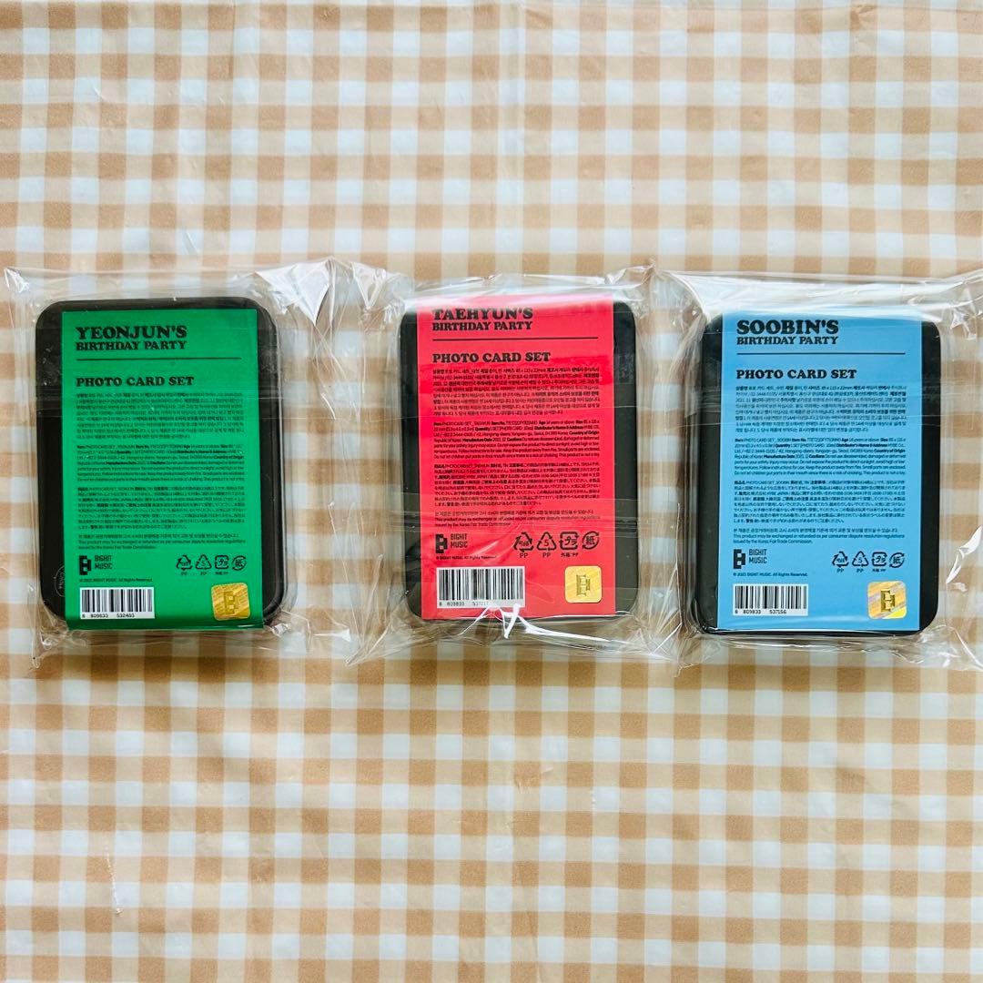 TXT 2022 ヨンジュン　スビン　テヒョン　センイル　フォトカードセット