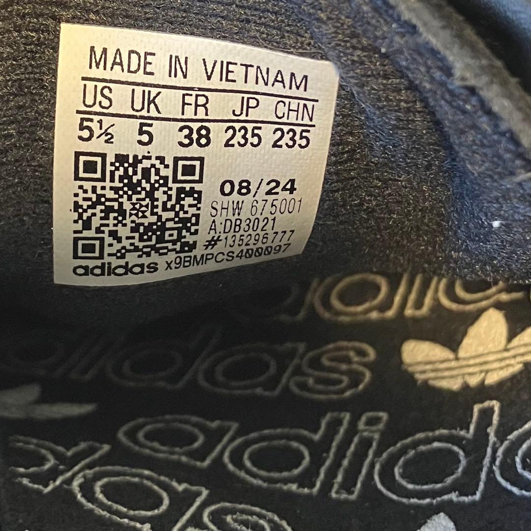 【箱・タグ付き】アディダス ハンドボール スペツィアル ブラック 23.5cm