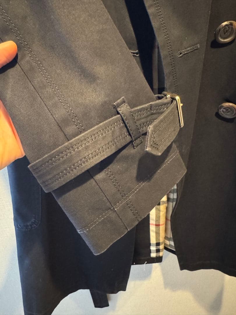 バーバリー ブラック トレンチコート 38