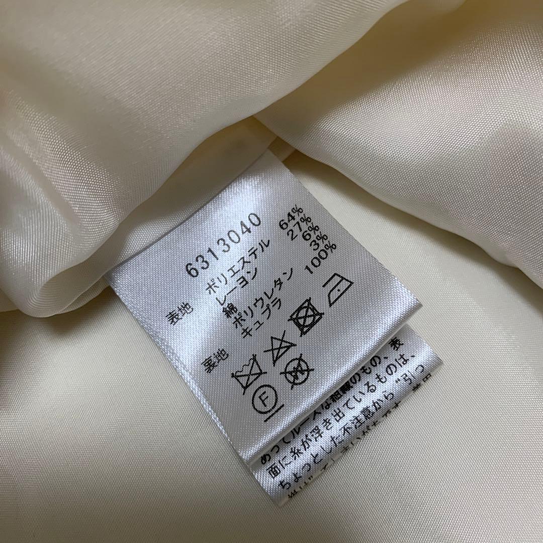 Rene ルネ ノーカラージャケット ホワイト　34