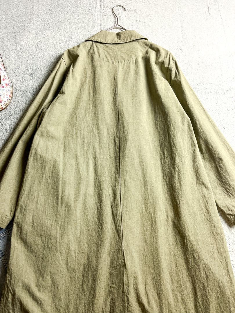 【ICHI Antiquite's】コットンリネン ピンタックシャツワンピース