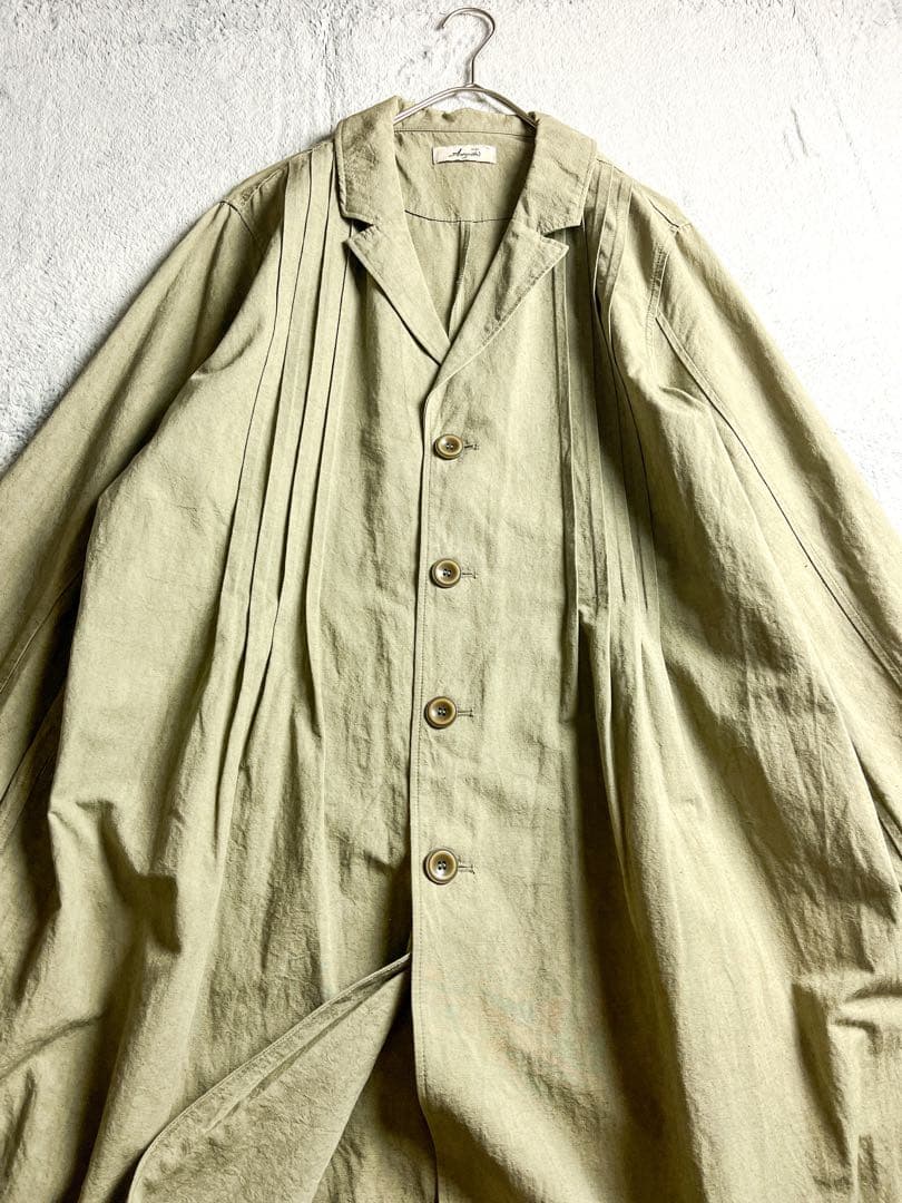 【ICHI Antiquite's】コットンリネン ピンタックシャツワンピース