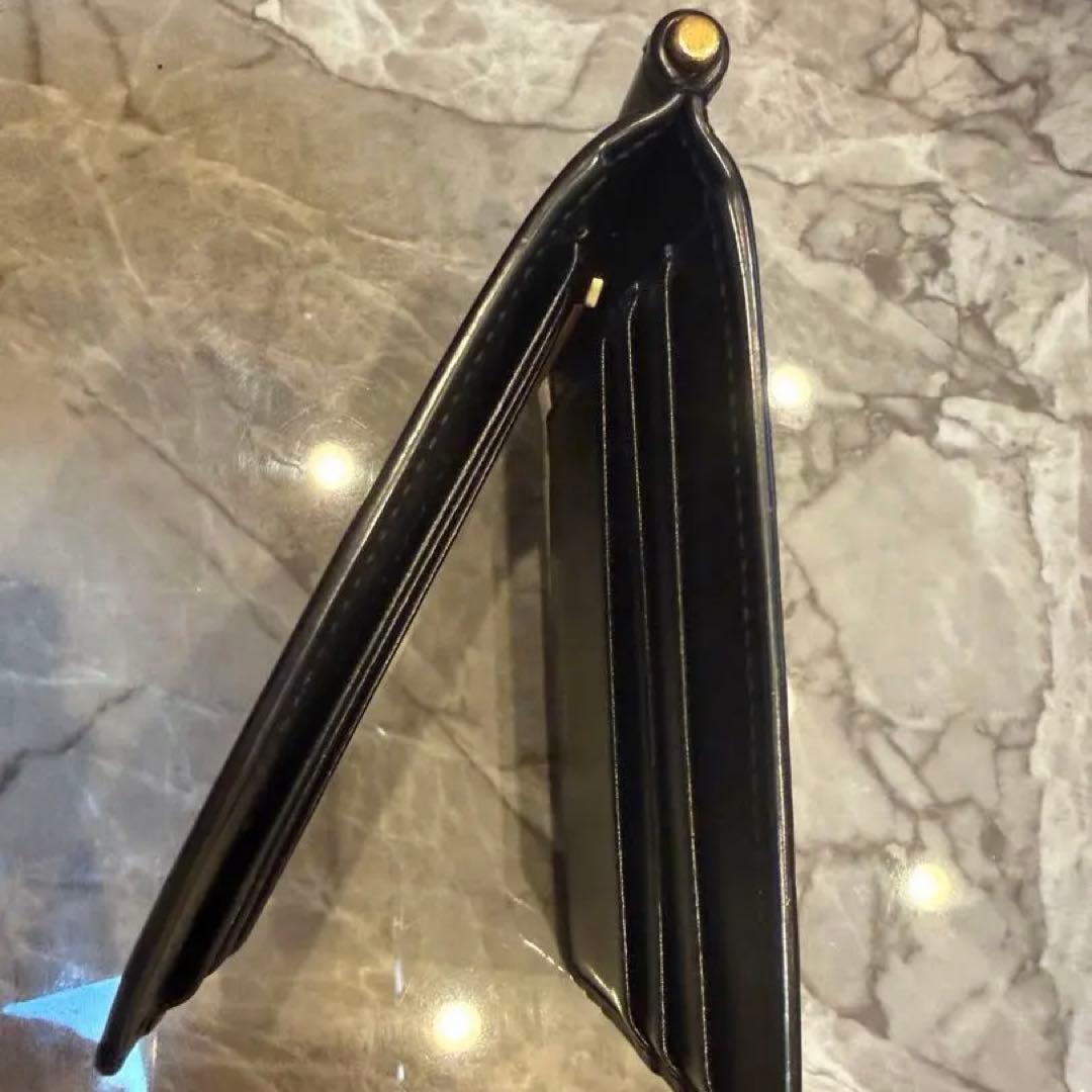 YSL ブラックレザー マネークリップ　美品
