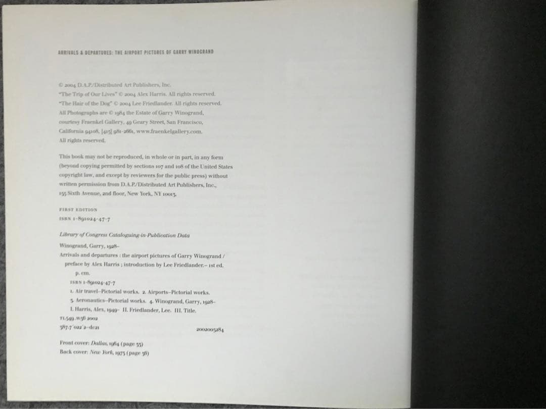 アート・デザイン・音楽 Arrivals and Departures /Garry Winogrand