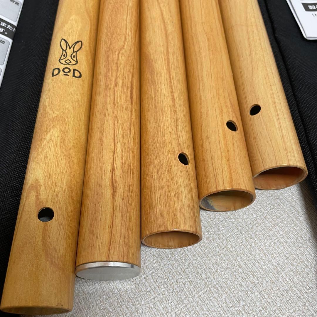 DOD 2セット ビッグタープポール 木目　ディーオーディー　ポール