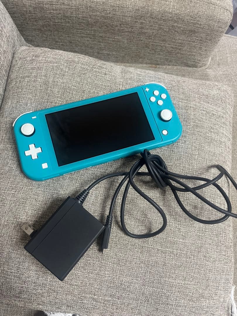 （動作確認済）Nintendo Switch Lite ターコイズ充電器付き