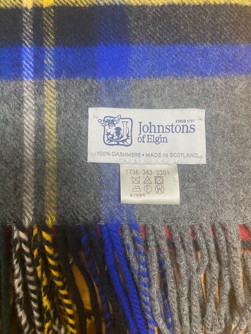 美品⭐︎Johnstons ジョンストンズカシミヤ100% ストール国内正規品