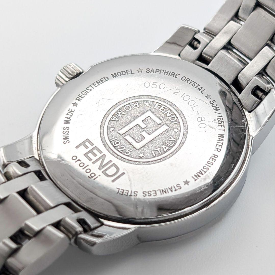 【極美品】FENDIフェンディ 2100L 11Pダイヤ シェル文字盤 腕時計
