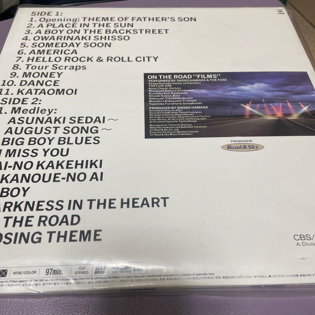 浜田省吾　渚園1988 A PLACE IN THE SUN パンフレットとLD