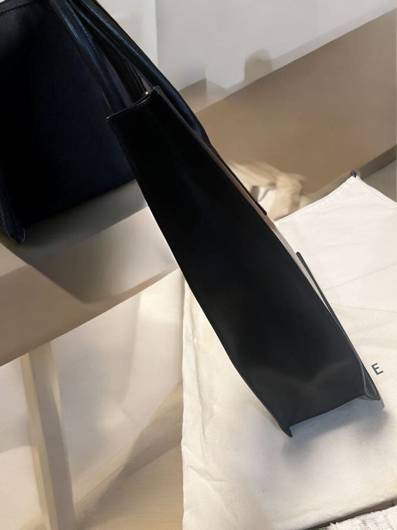 レアCELINE セリーヌ スクエア型 レザー トートバッグ