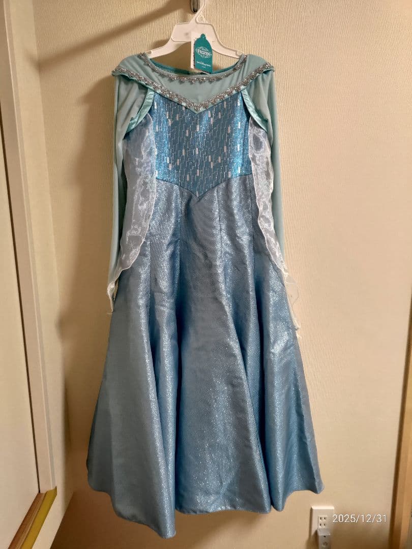 150cm　ビビディバビディブティック　エルサ　ドレス　アナ雪　ディズニー