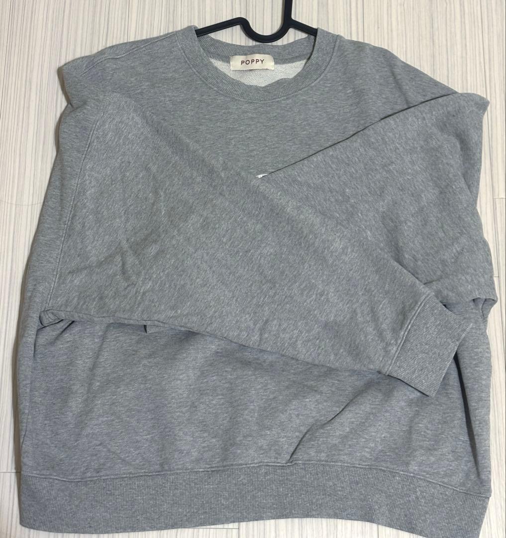 poppy あさぎーにょ ロゴスウェット
