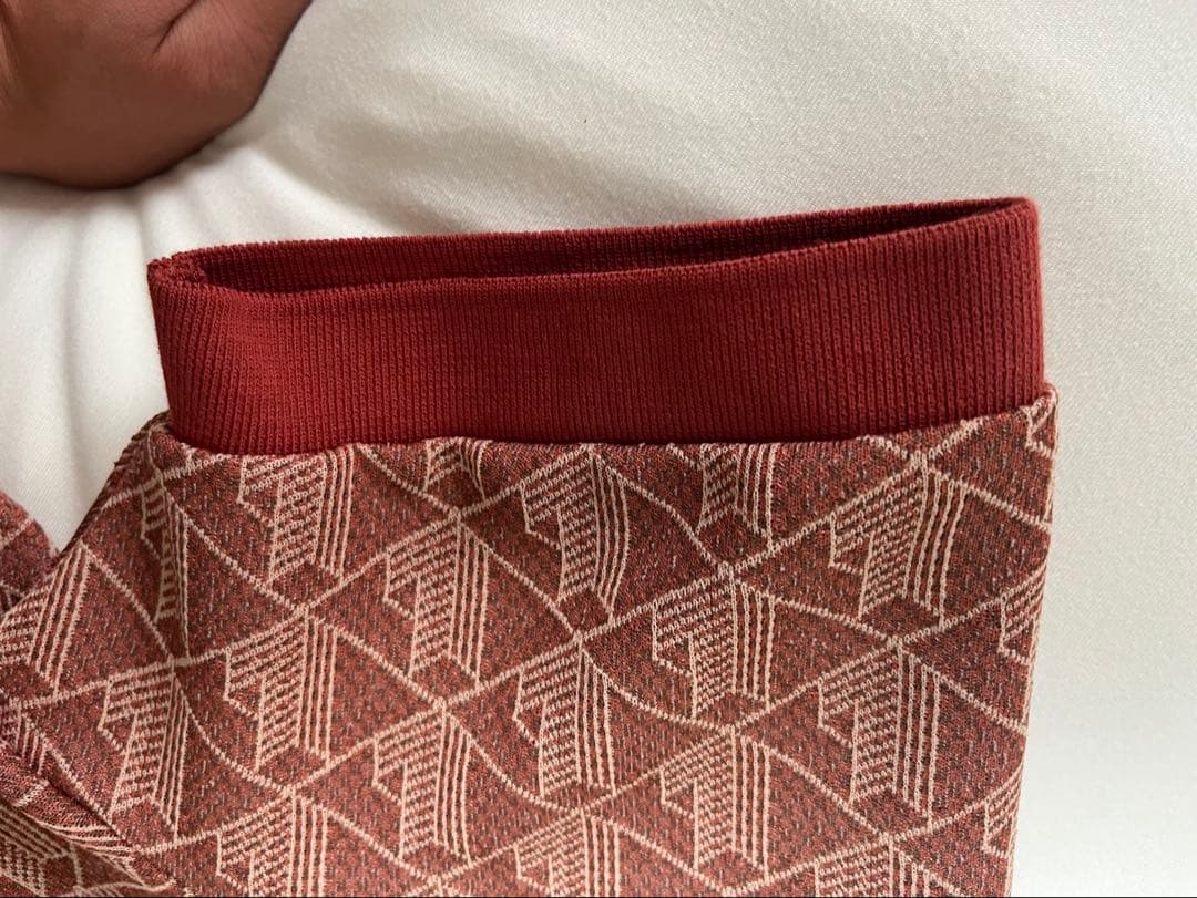 ラコステ モノグラムジャカードポロシャツ M ブラック グレー