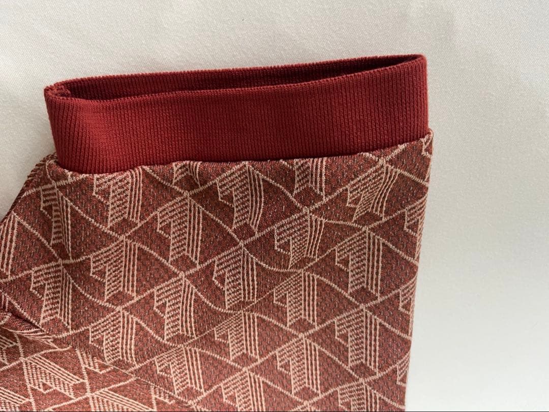 ラコステ モノグラムジャカードポロシャツ M ブラック グレー