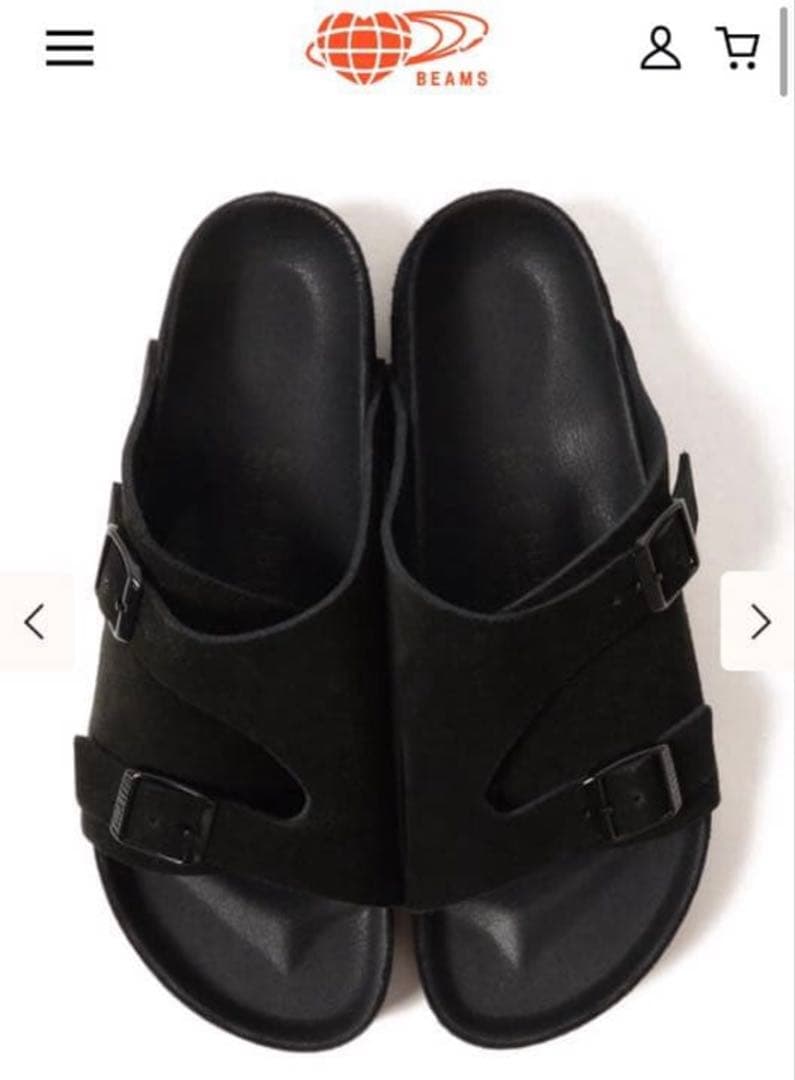 ビルケンシュトック　ビームス別注　チューリッヒ　ブラックスエード【39】