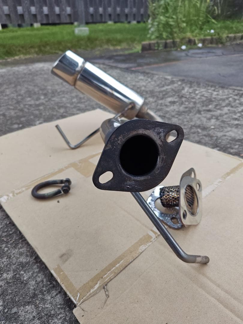 ジムニー JB23 社外ステンレスマフラー 車検対応 合法品 ノーマルバンパー用