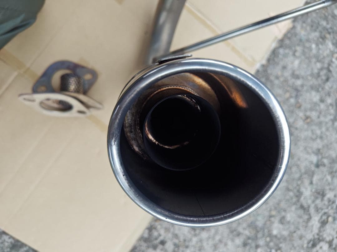 ジムニー JB23 社外ステンレスマフラー 車検対応 合法品 ノーマルバンパー用