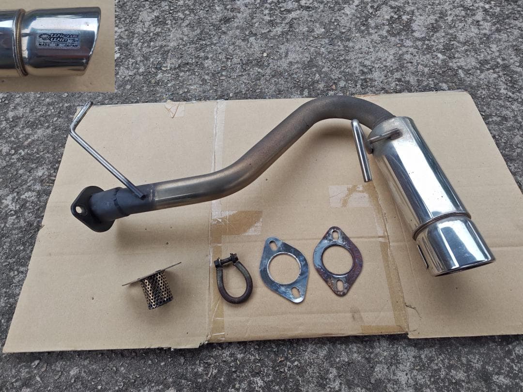 ジムニー JB23 社外ステンレスマフラー 車検対応 合法品 ノーマルバンパー用