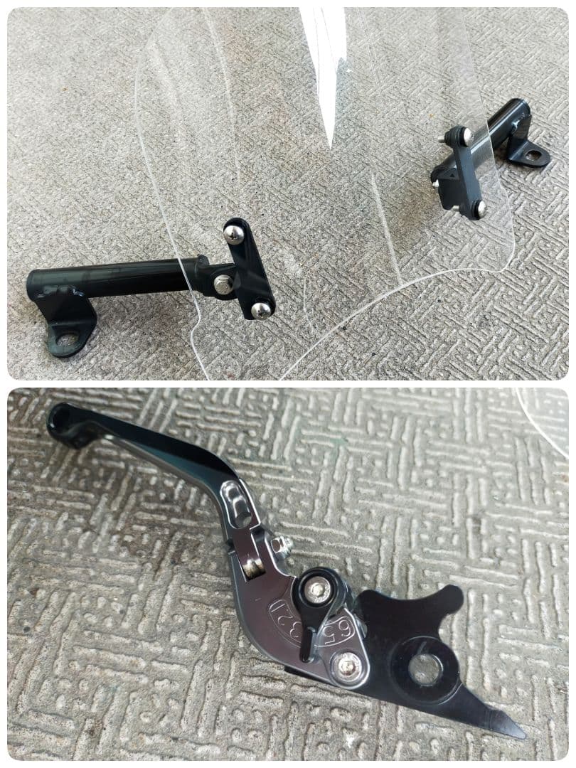 ブレーキレバー＆メーターバイザー