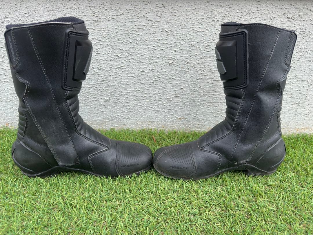 ガエルネ　G-RT 26CM バイクブーツ 黒 合成皮革 プロテクション付き