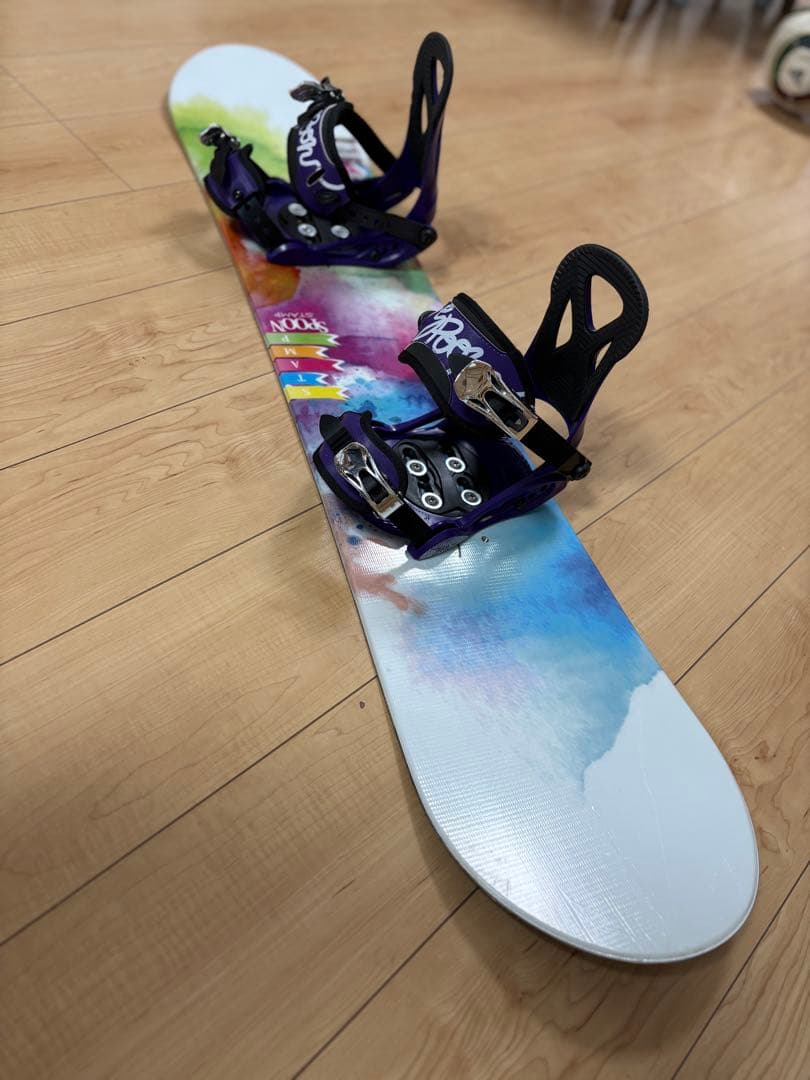 SPOON 118cm スノーボード ビンディングセット