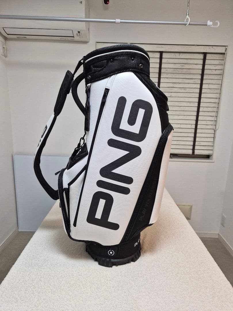 【レイナ】PING キャディバッグ ホワイト/ブラック