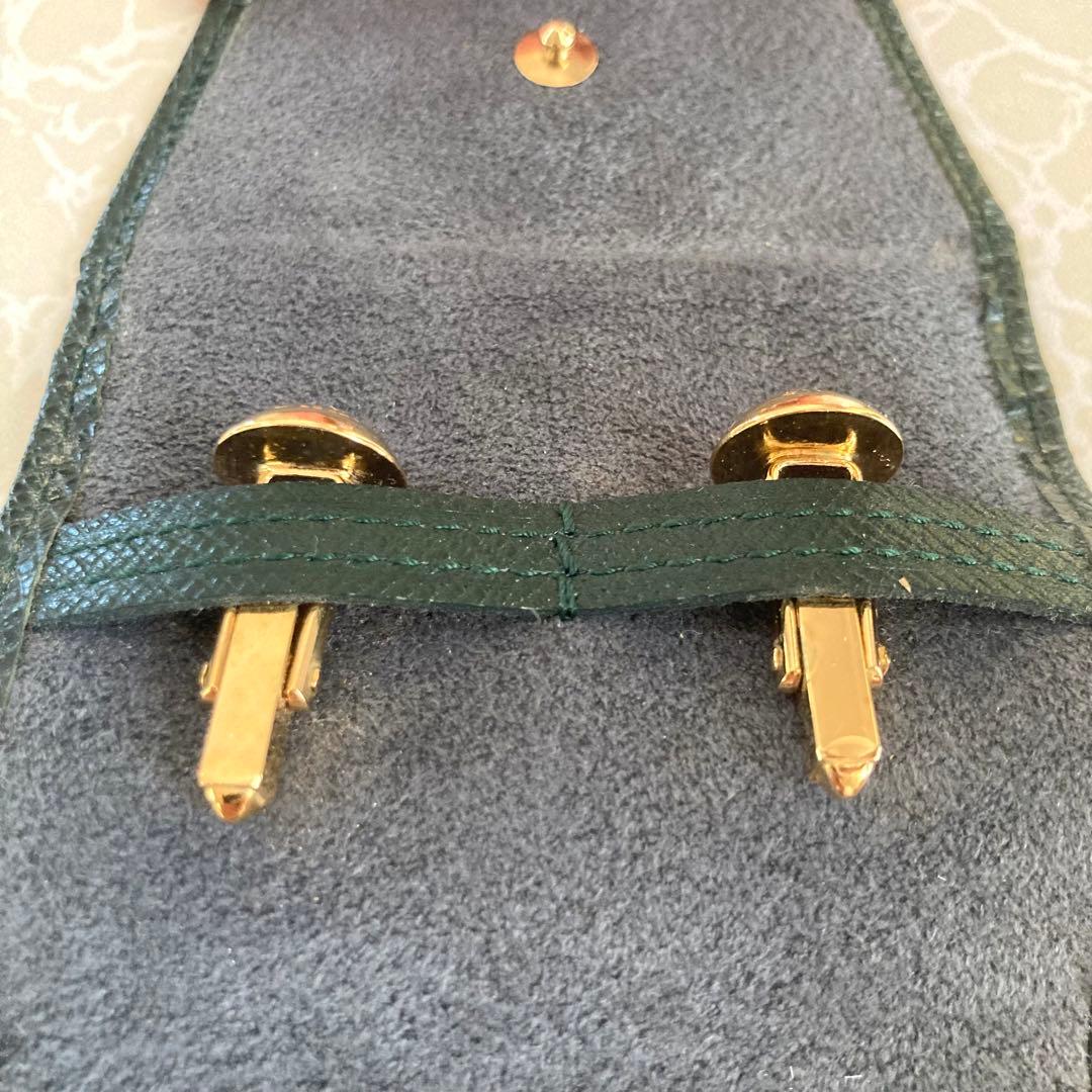 最終値下げLOUIS VUITTON ゴールドカフリンクス ケース付き　ヴィトン