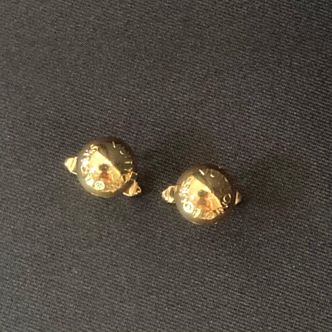 最終値下げLOUIS VUITTON ゴールドカフリンクス ケース付き　ヴィトン