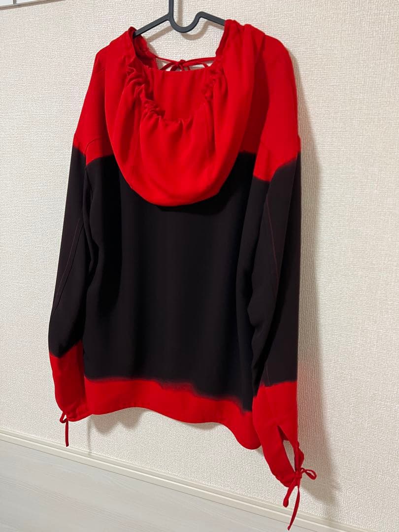 FERRAGAMO フーデッドヴァルーズシャツ グラデーションプルオーバー