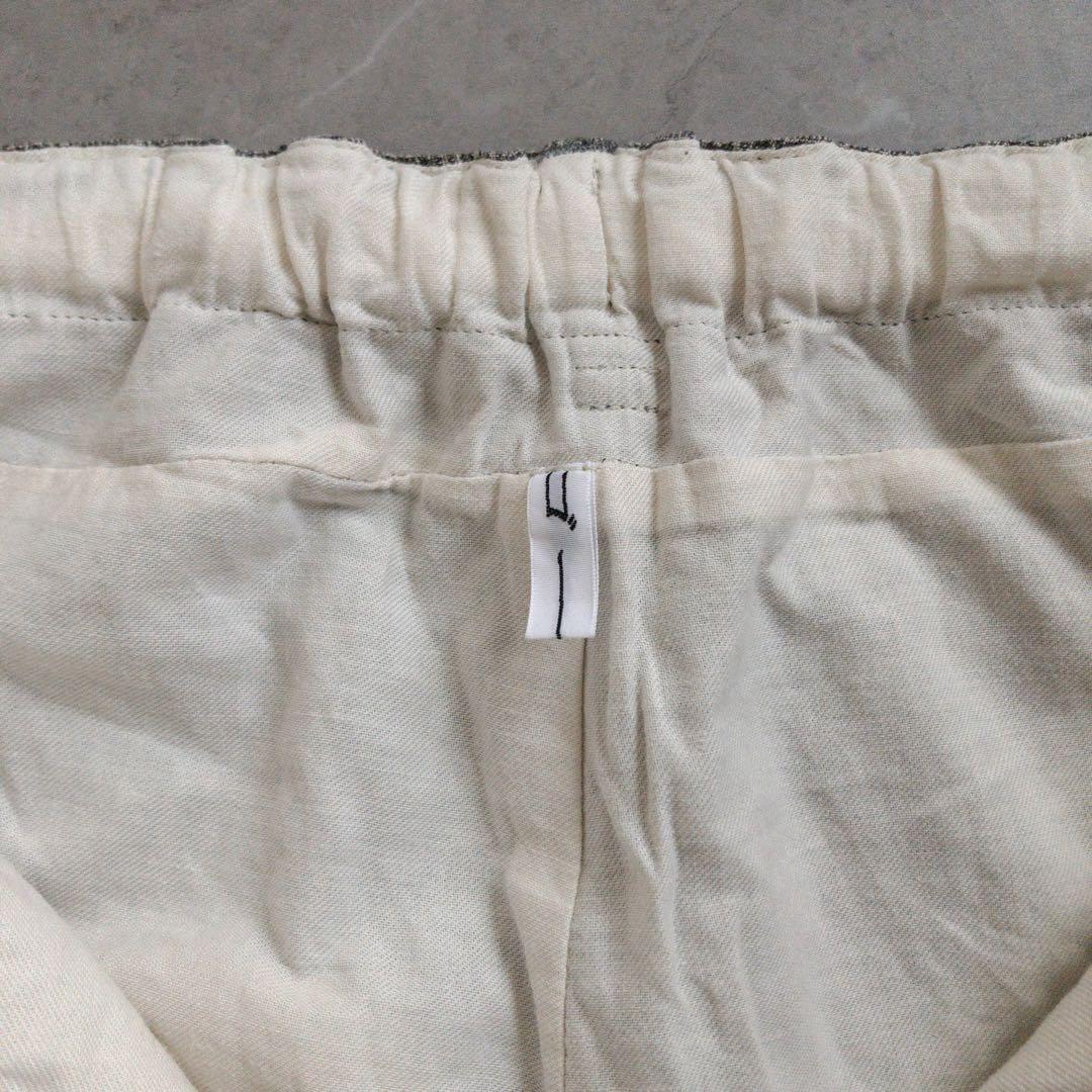 ゴーシュ リネンパンツ サイズ2 グレンチェック