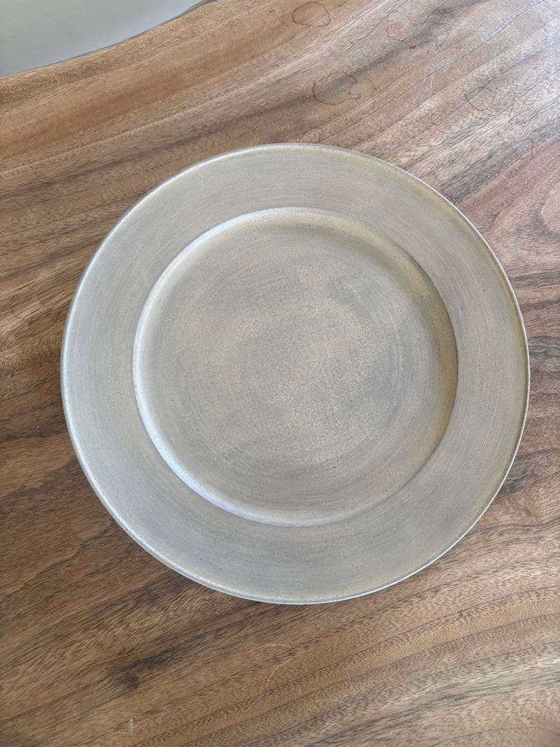 富井貴志　白漆リム皿　24cm