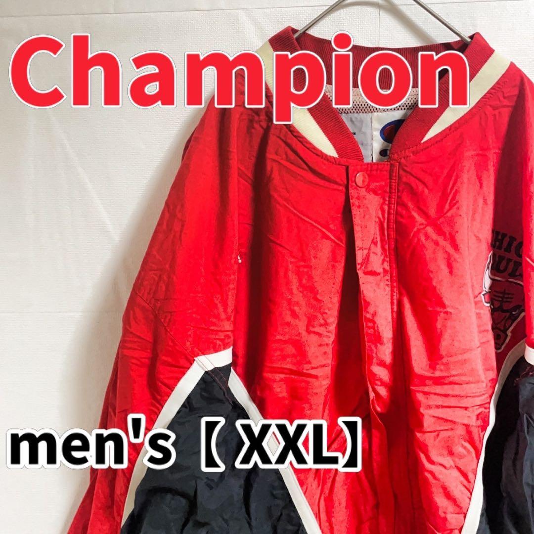 Y119【Champion】90's NBA シカゴ ブルズ ジャケット XXL