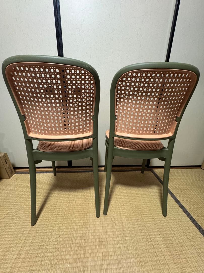 2脚セット　東谷 TOE-129 チェア　ダイニングチェア　スタッキングチェア