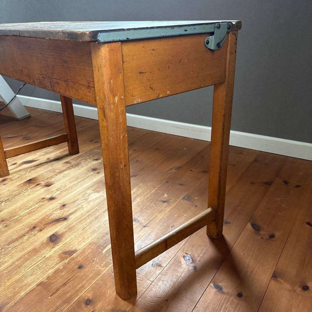 アンティーク　レア！　雰囲気あるスクールデスク　机