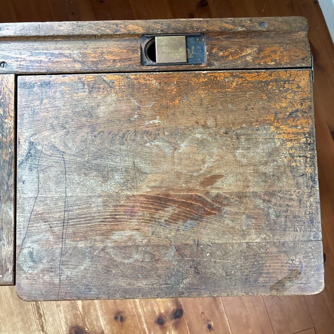 アンティーク　レア！　雰囲気あるスクールデスク　机