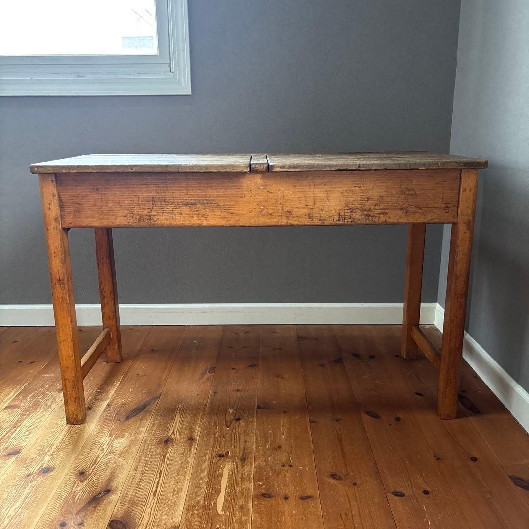 アンティーク　レア！　雰囲気あるスクールデスク　机