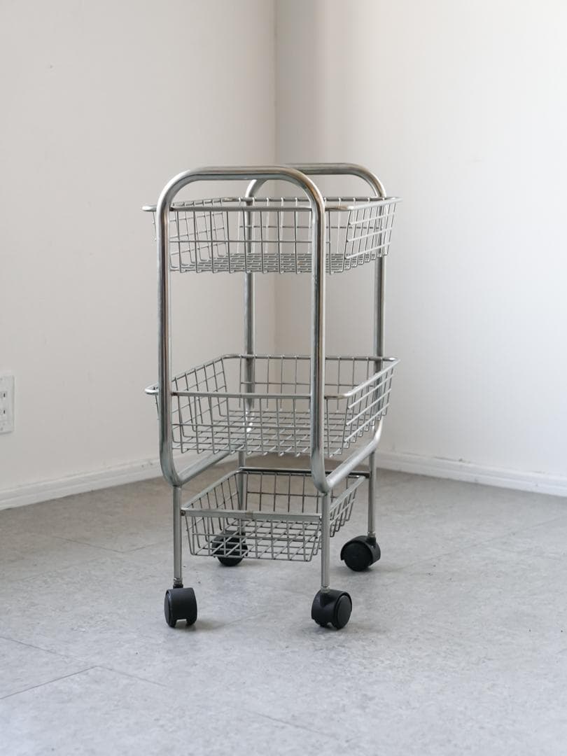 ヴィンテージ ワゴンラック/収納 ミニマル モダン ミッドセンチュリー