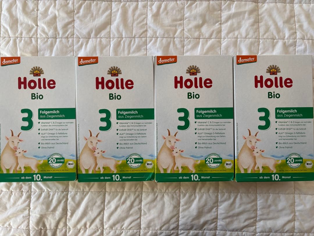 Holle Bio 3 山羊乳粉ミルク 10ヶ月から 4箱