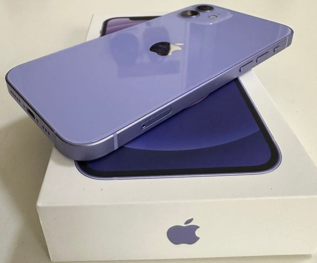 【美品】iPhone12 64GB パープル 83%