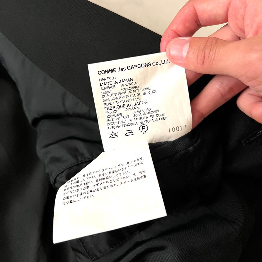 極美品 コムデギャルソンオム 田中オム AD2002 セットアップ スーツ 黒S