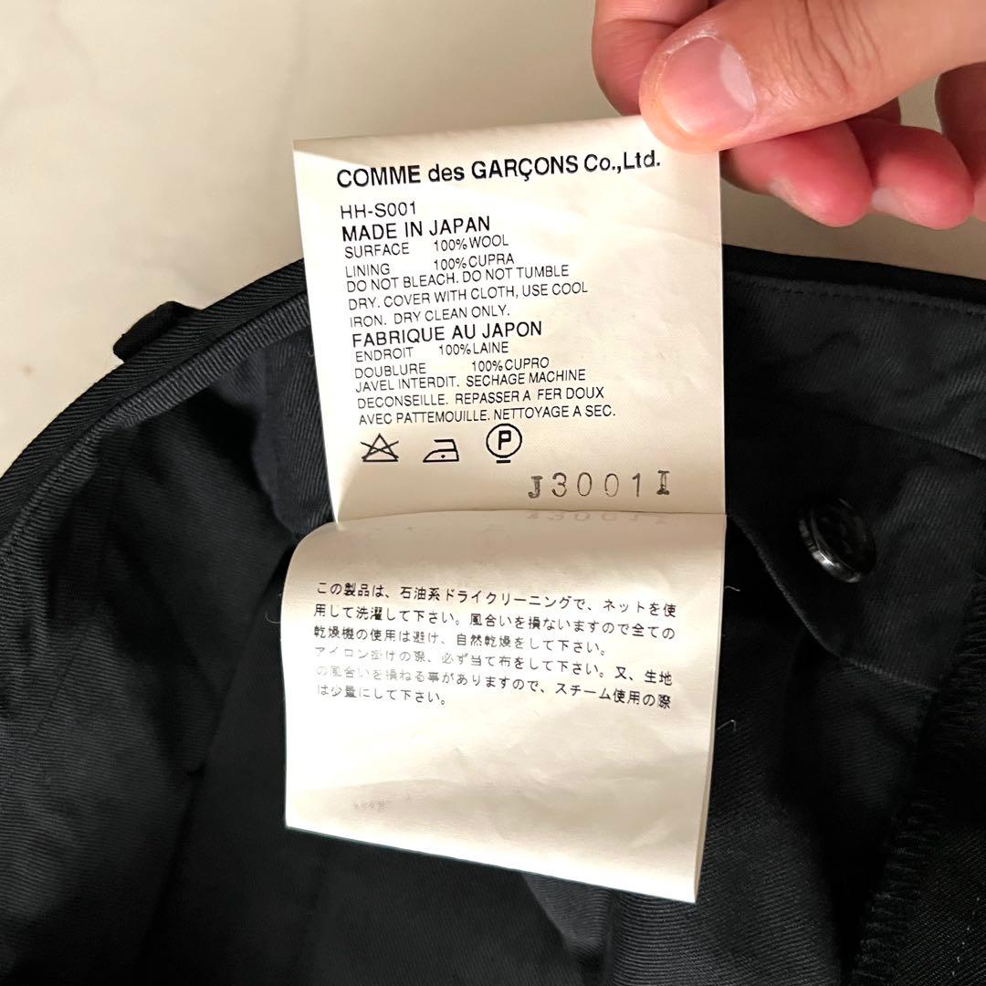 極美品 コムデギャルソンオム 田中オム AD2002 セットアップ スーツ 黒S