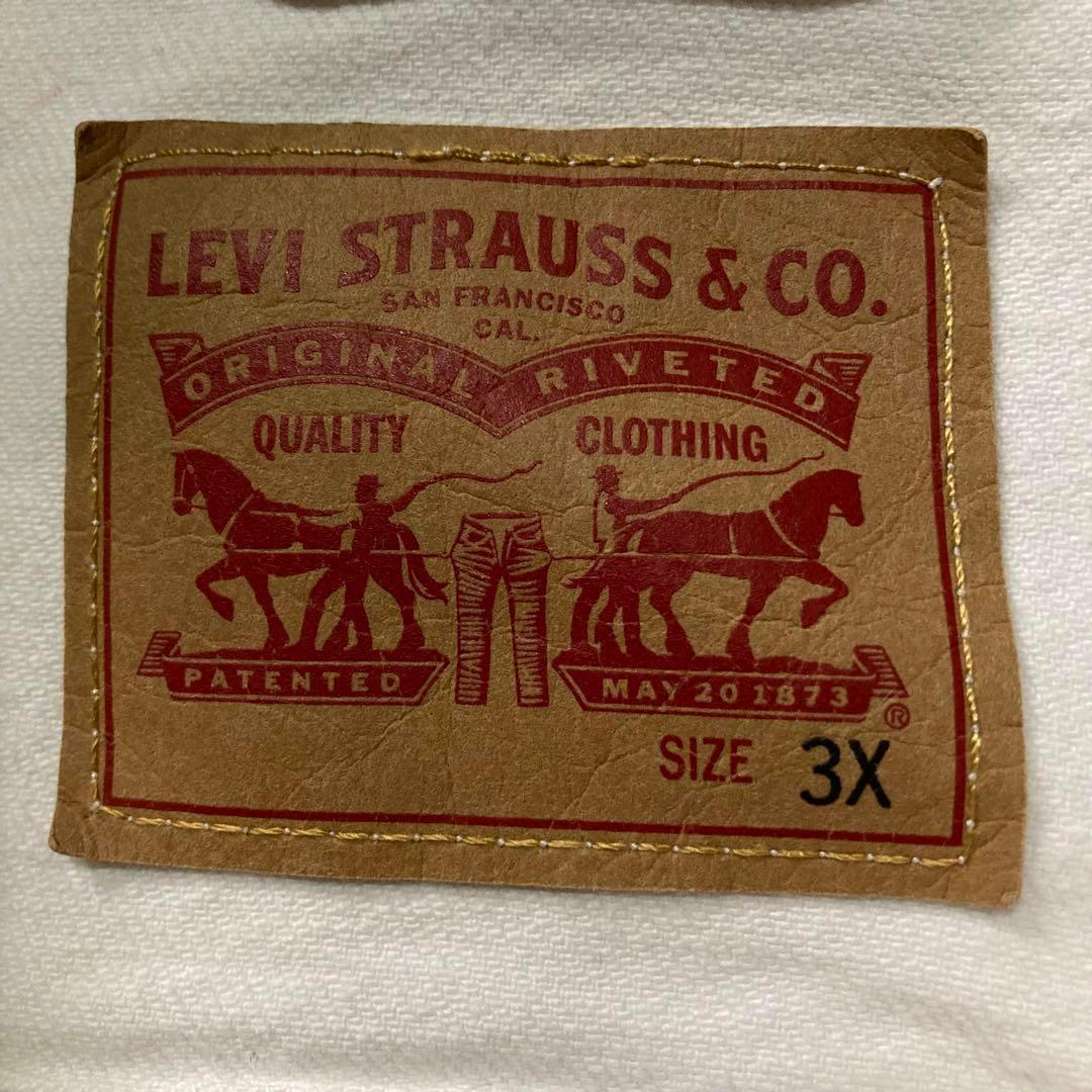 Levi’s DenimJacket Gジャン トラッカージャケット 白 3L